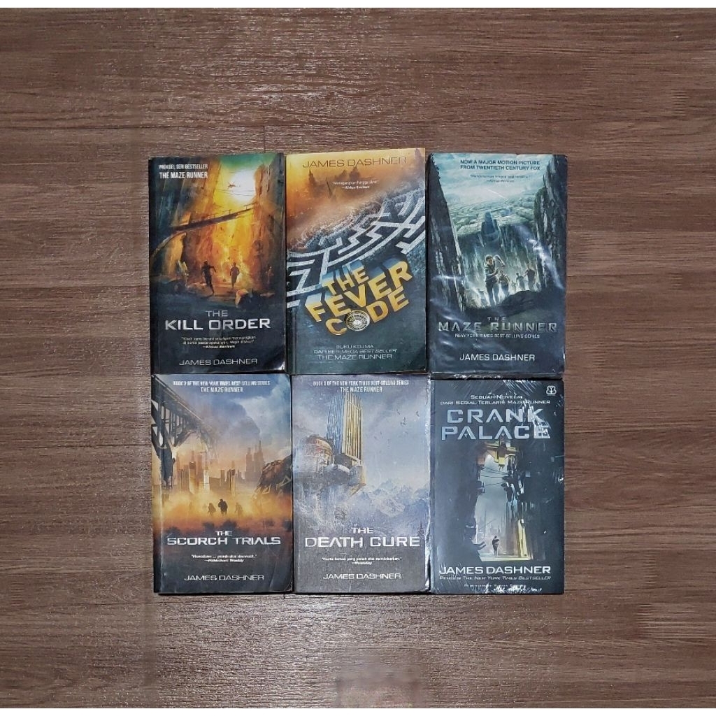 Novel The Maze Runner Set (The Kill Order, The Fever Code, The Maze Runner, The Scorch Trials, The D