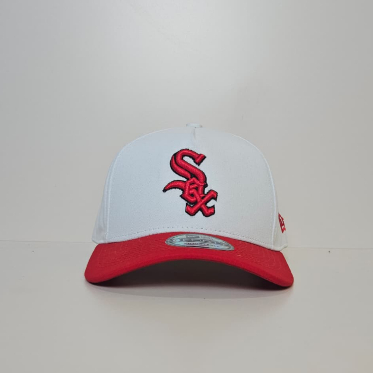 TOPI PRIA-TOPI BASEBALL SOX BORDIR KOMBINASI PUTIH MERAH