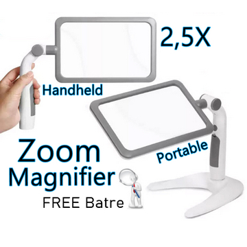 Magnifier Loop, Kaca Pembesar, Zoom Objek, Portable Magnifier Handheld, LED Magnifier Loop