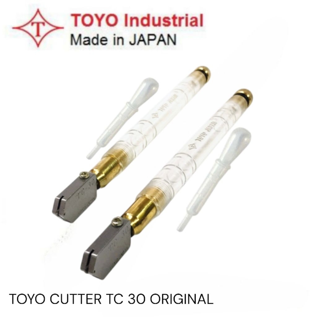 Pemotong Kaca Toyo TC-30 Original Jepang Kaca Tipis Tebal Dan awet