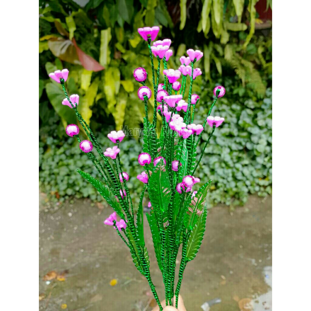 Bunga sakura pertangkai bunga akrilik bunga artificial pertangkai bunga pertangkai bunga lavender