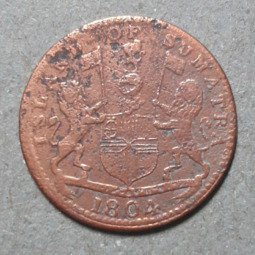 koin island of sumatra tahun 1804