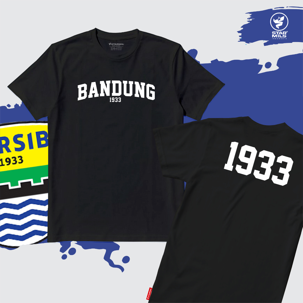 Kaos Bandung 1933 Football Persib Suporter Casual Starmilstore 10972E