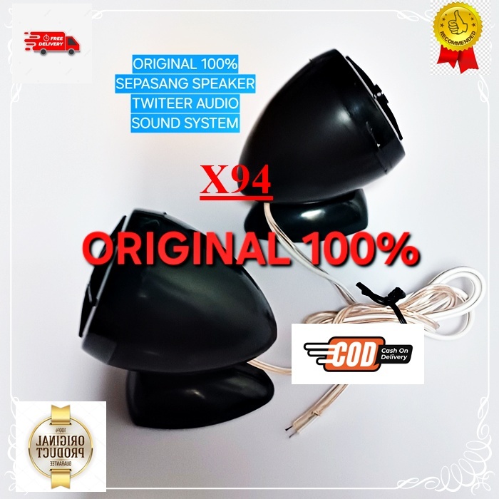 X94 Piezo tweeter super G18 SEPASANG 1 SET DUA PCS treble twiter spk mini mobil car audio sound musi