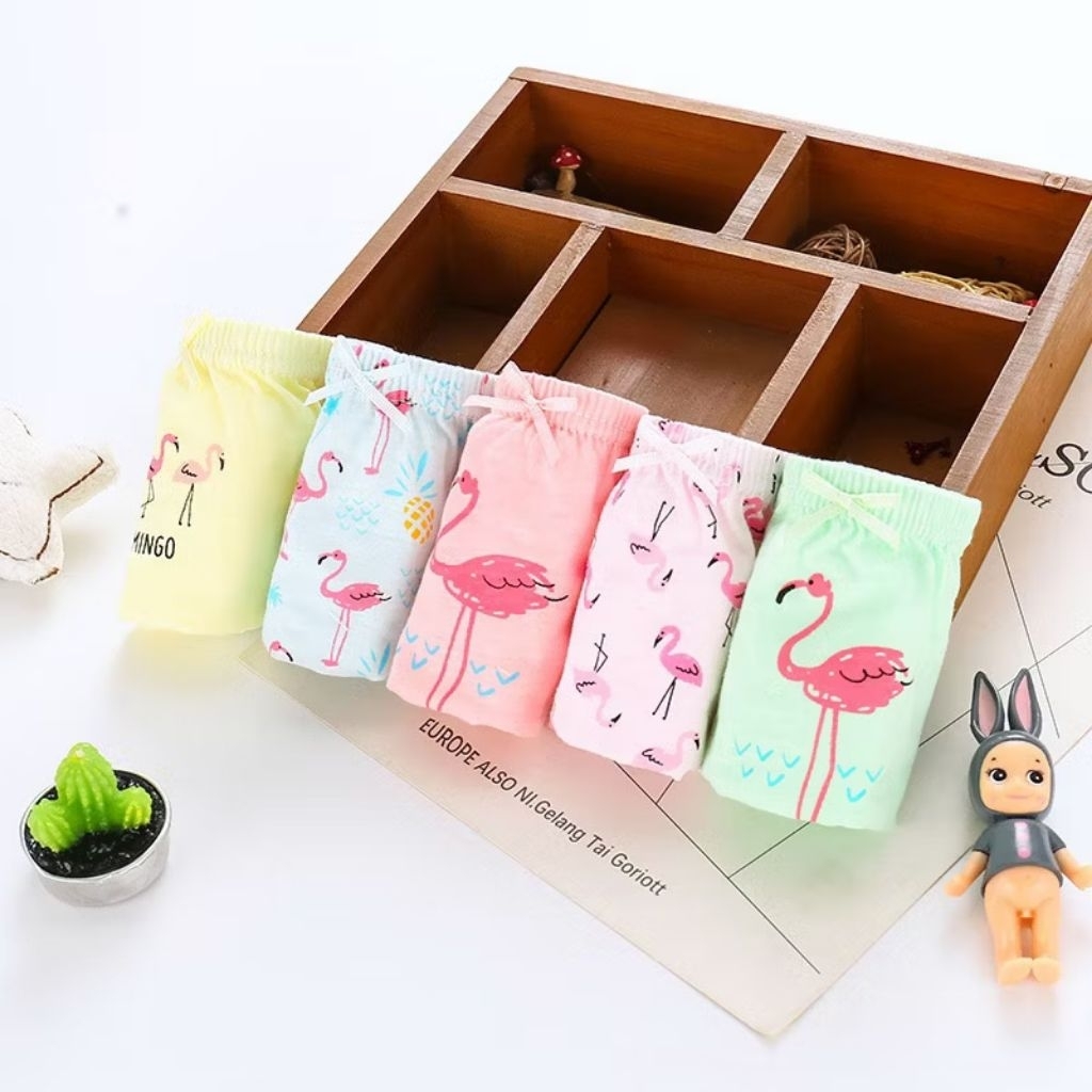 Set Celana Dalam Anak Perempuan Flamingo
