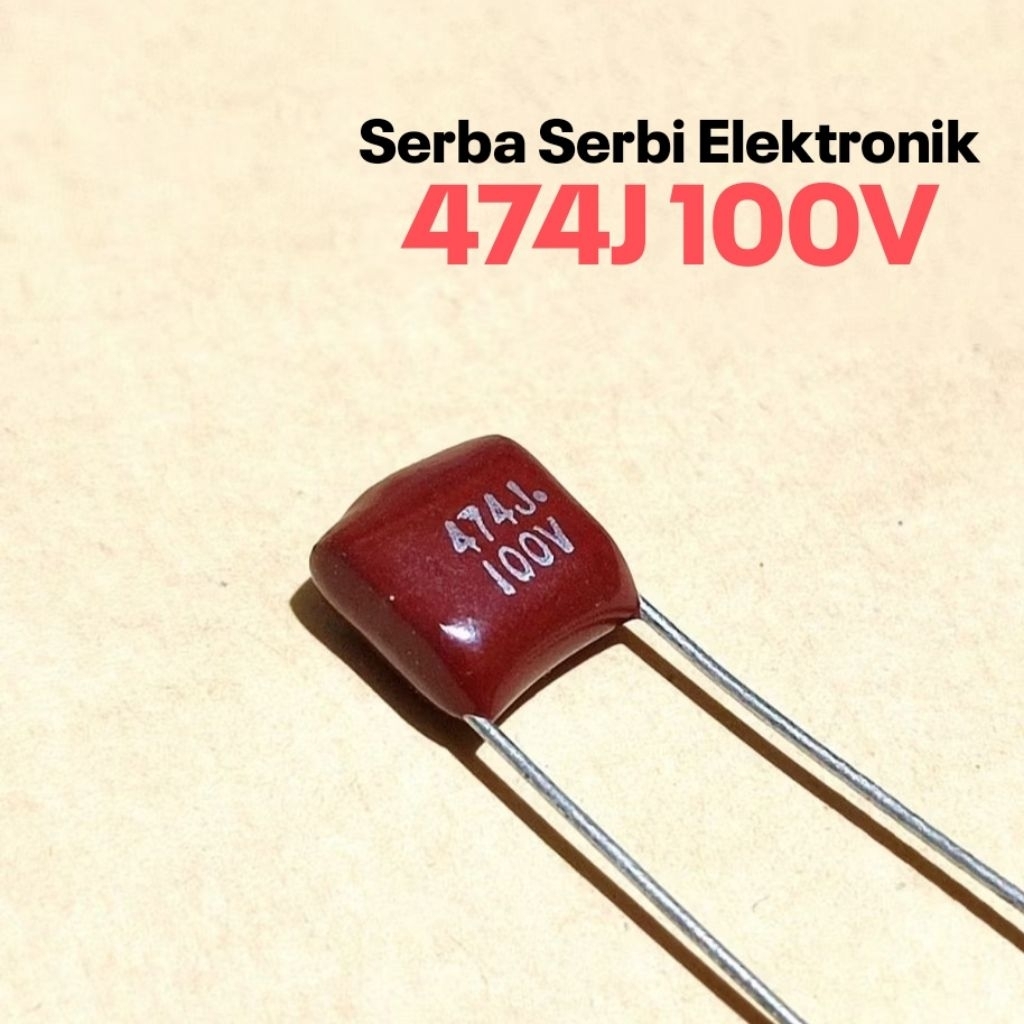 CAPACITOR MILAR 474 100V MYLAR 474J 100V 470K 470N 100V