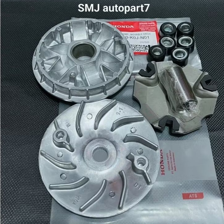 Rumah Roller Assy+ Kipas Lawan Rumah Roller KOJ ori AHM genio 2020,Beat new LED 2020