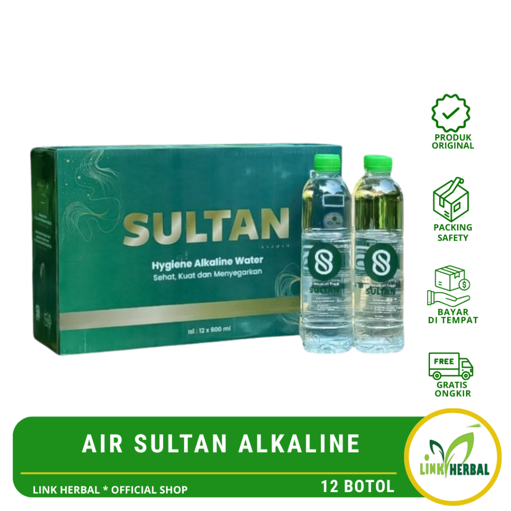 Sultan Hygiene Alkaline Water | Air Alkaline Sultan Per Karton 12 Botol