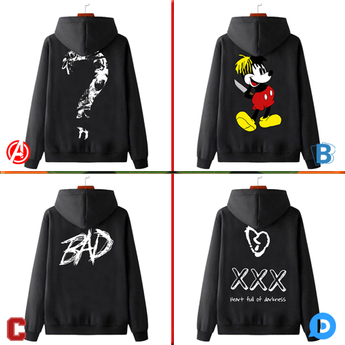 Sweater Hip Hop XXXTentacion Hoodie Casual Unisex Bahan Cotton Fleece [Bisa COD]