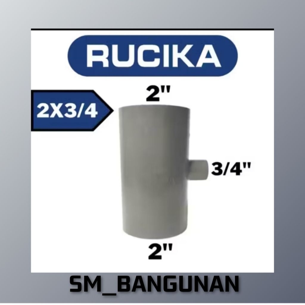 RUCIKA TEE 2 X 3/4 AW INCH RUCIKA T 2 x 3/4 AW INCH RUCIKA