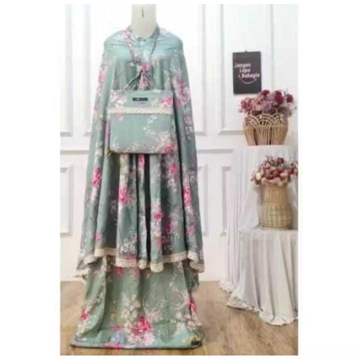 MUKENA SAKURA REMAJA DAN DEWASA // MUKENA MOTIF TERBARU JUMBO XXL //Mukena Bali Motif Bunga Sakura R