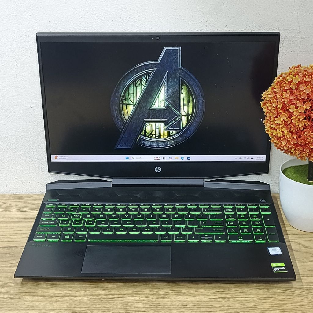 Laptop Second HP PAVILION 15-DK0042TX Intel core i7 Gen 9 Vga GTX 1650 Ram 16GB/Ssd 256GB/Hdd 1TB