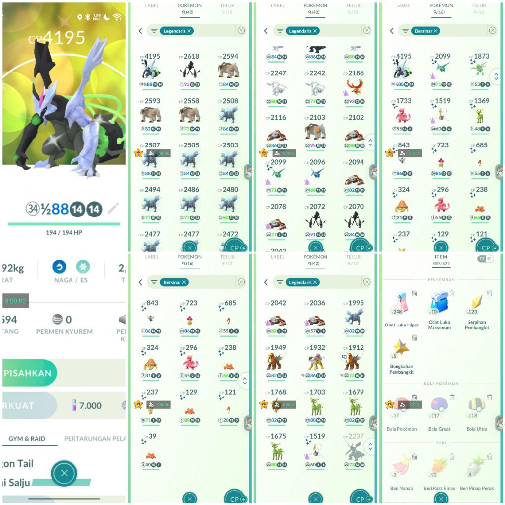 Paket Bermain Pokemon Go siap pakai (Akun level 50 keatas )