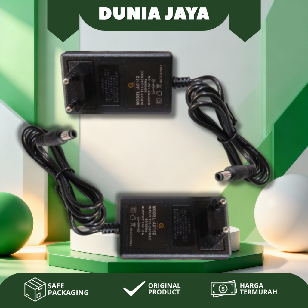 Charger Speaker G-Power Adaptor AD920 9V 2A - Charger AC DC Power Supply Jack 5.5 x 2.1mm Untuk CCTV