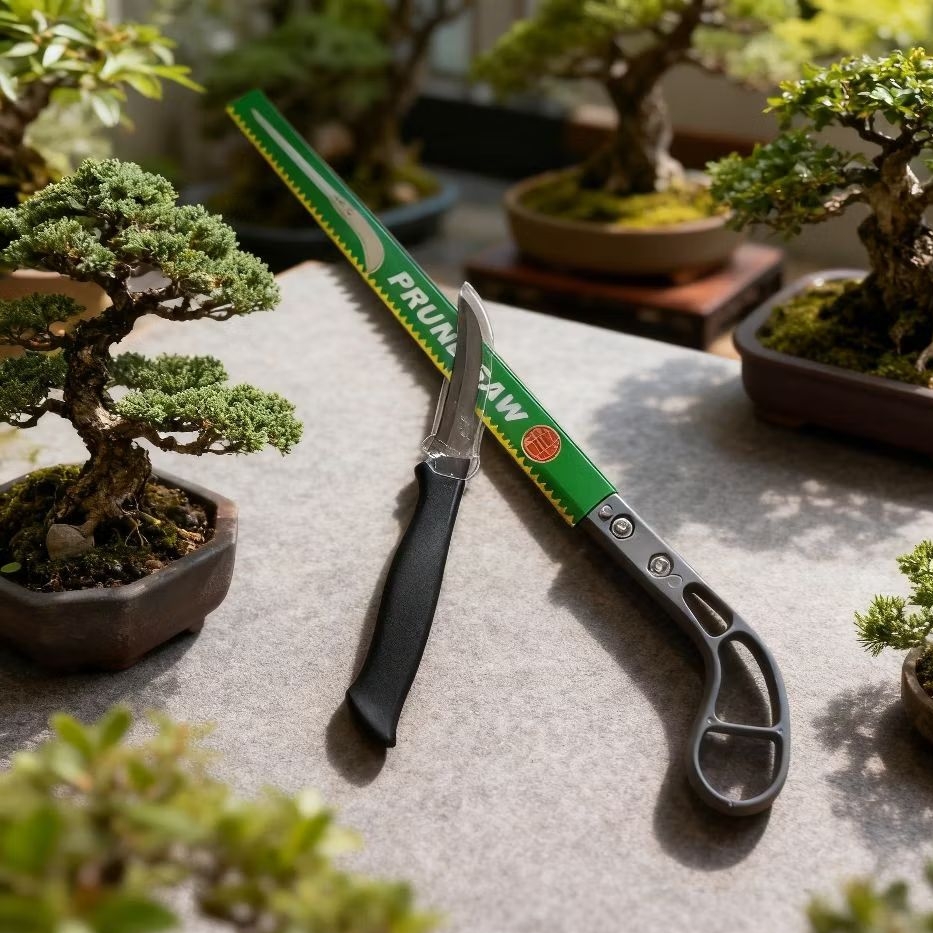 Set 2 Pcs Pisau okulasi+ Gergaji Bonsai Paket Berkebun pohon Bonsai