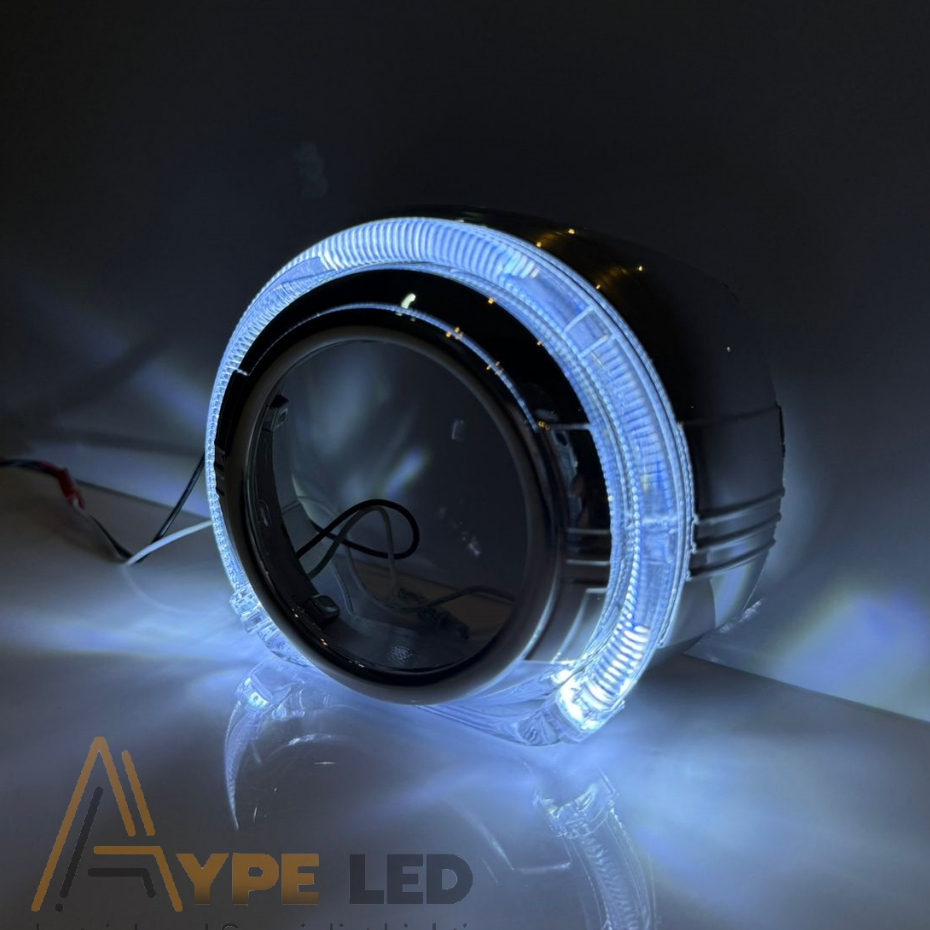 Ring Shroud Biled 3 inchi Max Ring Putih Chrome Ring Biled projector 3 inch PNP