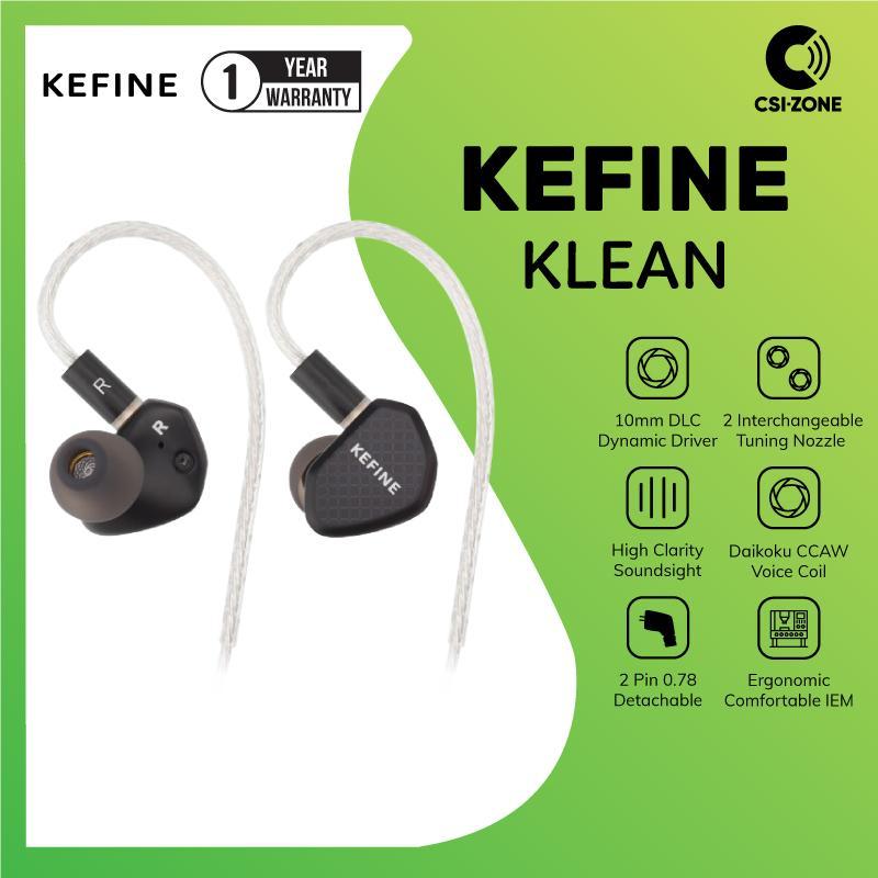 KEFINE Klean 10mm DLC Diaphragm Dynamic Driver In Ear Monitor Earphone
