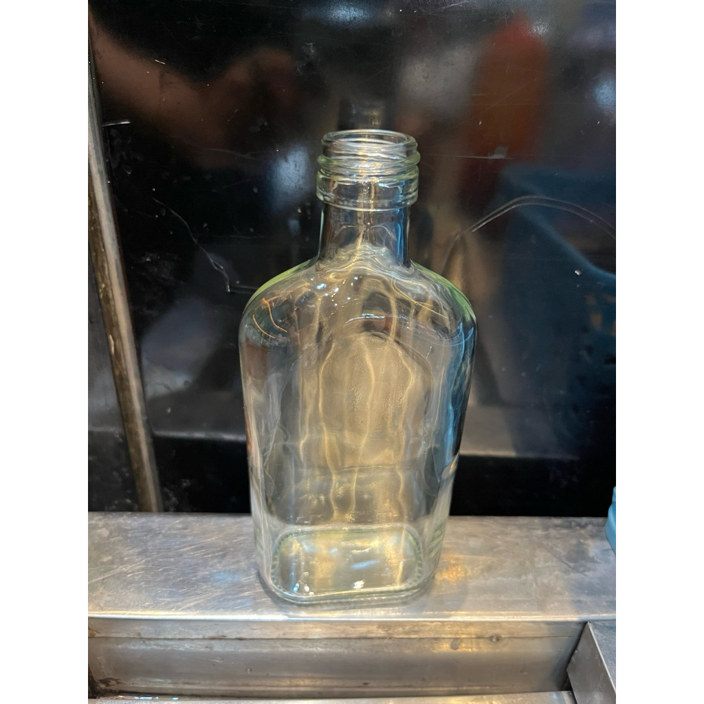 botol kaca gepeng 250ml