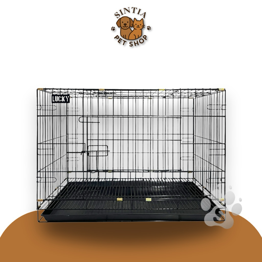 KANDANG Kucing/Anjing 76 cm – Besi Lipat, Tebal & Kuat