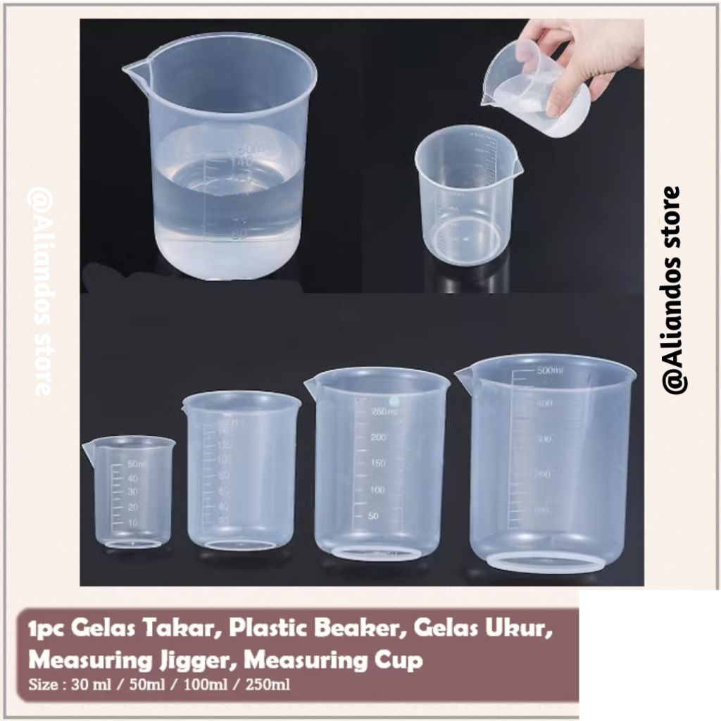 Gelas takar ukur ujung lancip 50-500 ml/ gelas takar minuman