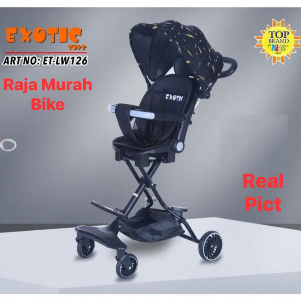 Magic Stroller Exotic LW 126 Sepeda Stroller Magic Exotic Rebah Bisa Putar