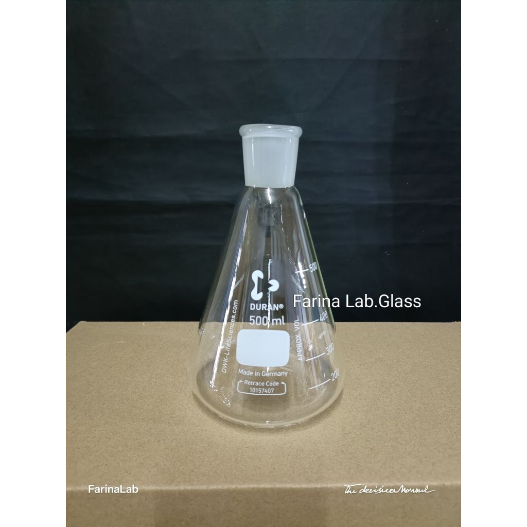 Erlenmeyer 500ml asah Ns29/32 DURAN