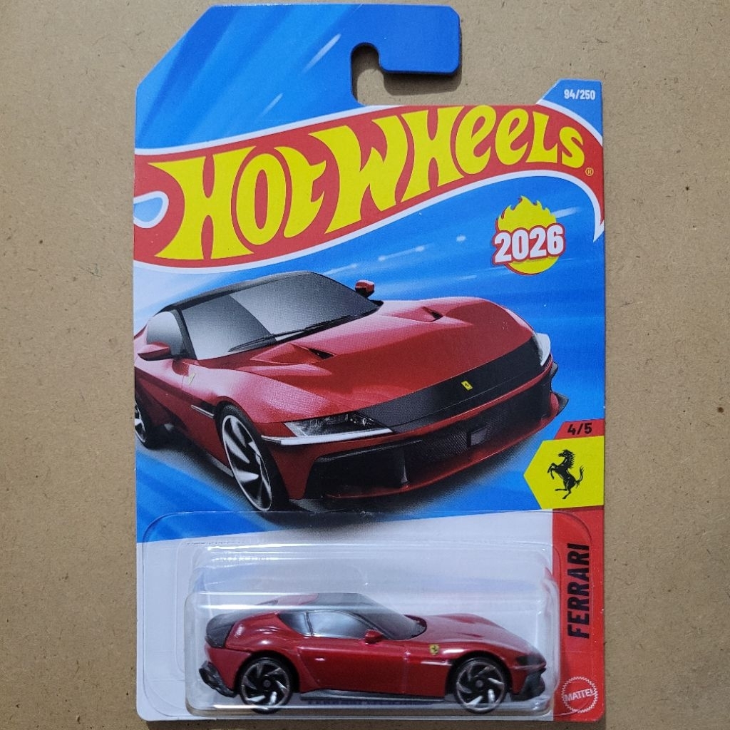 HOT WHEELS FERRARI 12CILINDRI / FERRARI [ RED ] - MAINAN MOBIL ANAK