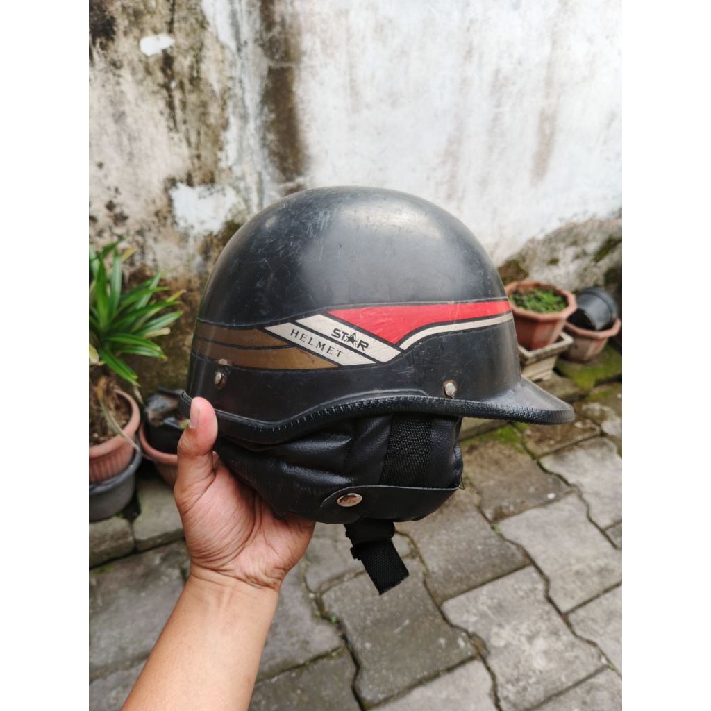 helm ciduk jadul merk star original