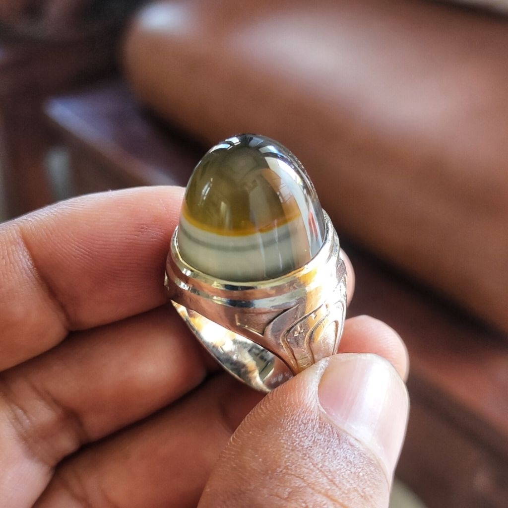 Batu Akik Cimpago Biru Unik