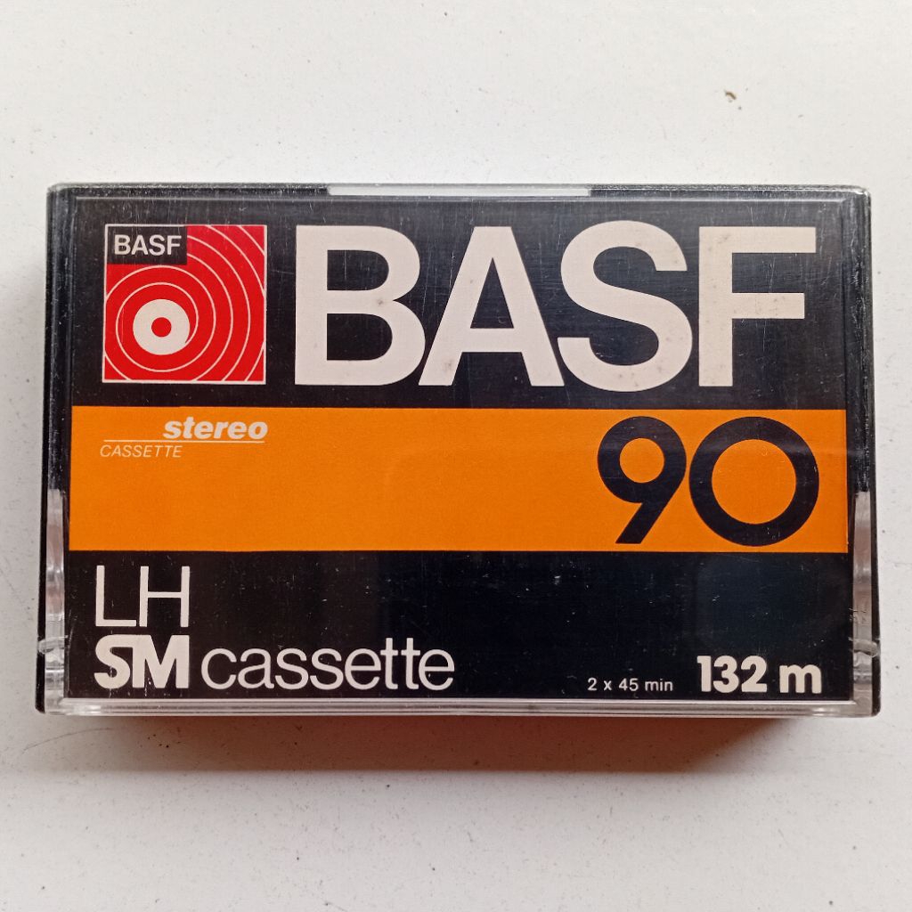 Kaset Kosong BASF LH 90 Type I (1979) Made in Indonesia Segel Nos