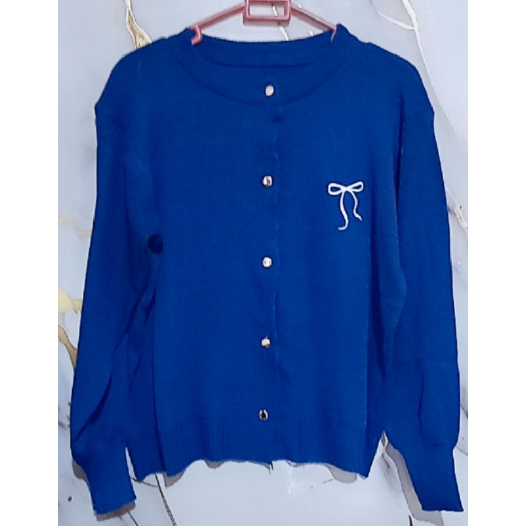 sweater rajut cardigan wanita dewasa korea style