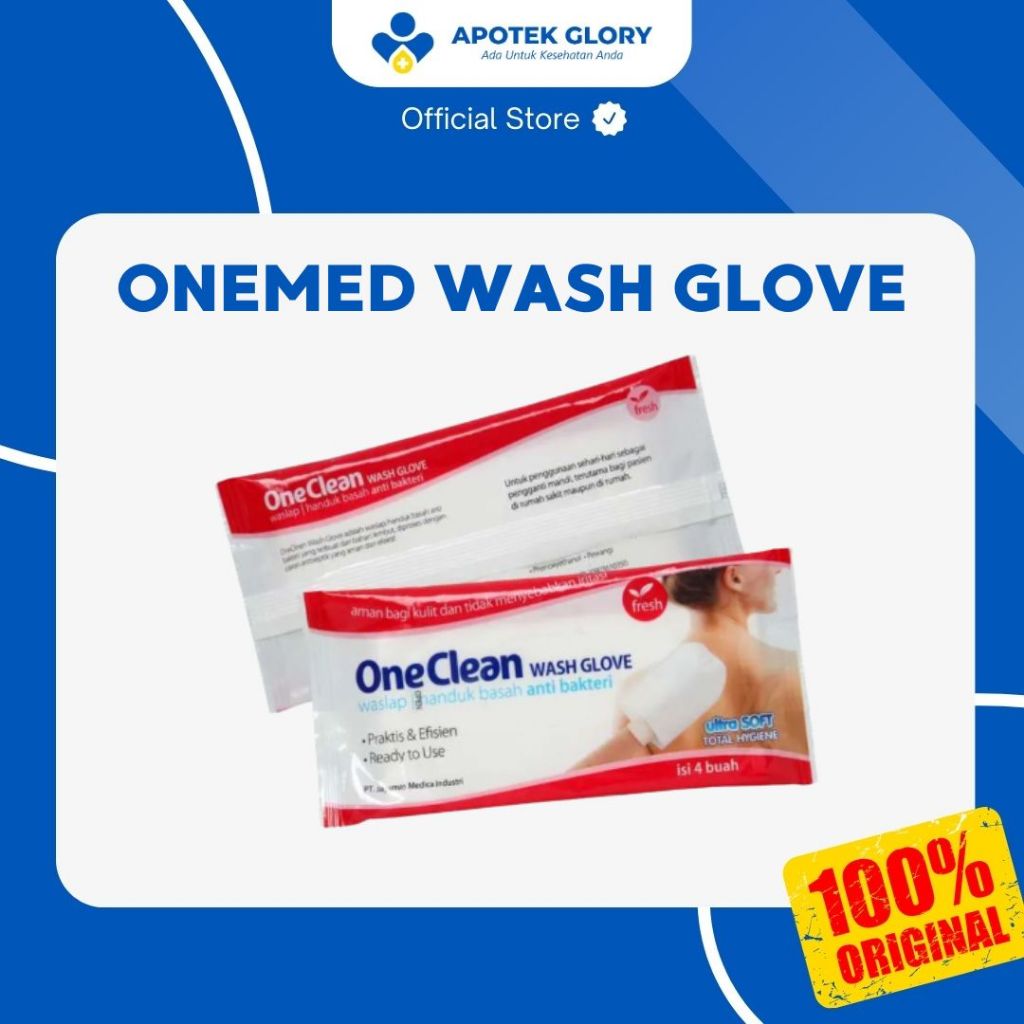 ONEMED WASH GLOVE / WASLAP BASAH SEKALI PAKAI