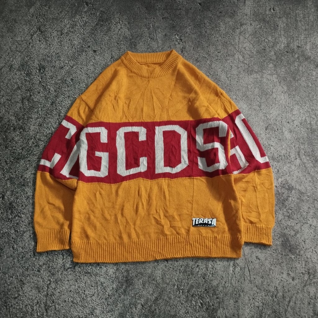 MEN'S WEAR printed GCDS pattern knitwear