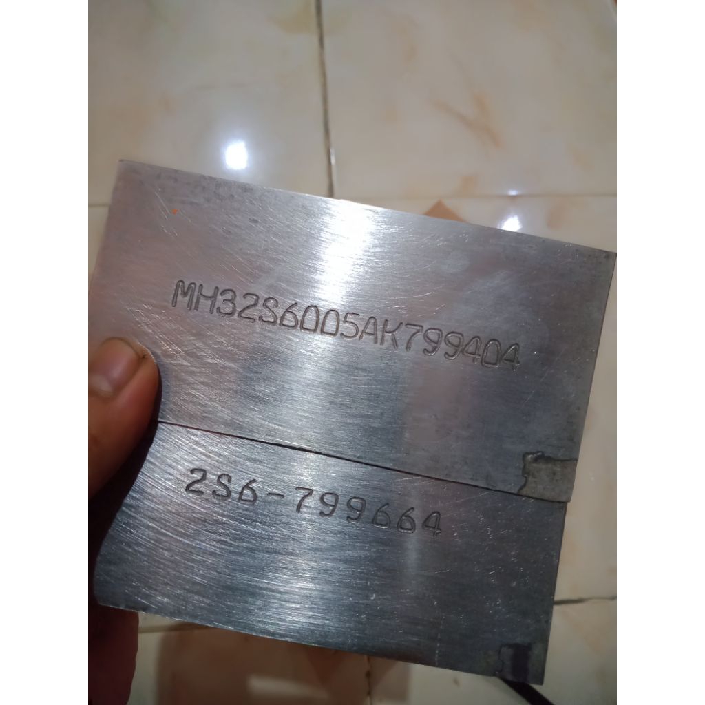 Ketok Nomor Rangka plus Mesin (Satu sett) Harga Murah