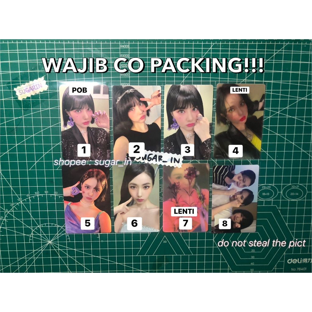 [READY STOCK] OFFICIAL PHOTOCARD VIVIZ Beam of Prism BOP Eunha Sinb Umji Lenti Grup POB KTOWN