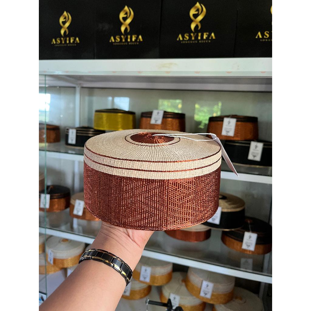 Songkok Recca Jokowi Tembaga Cokelat mix