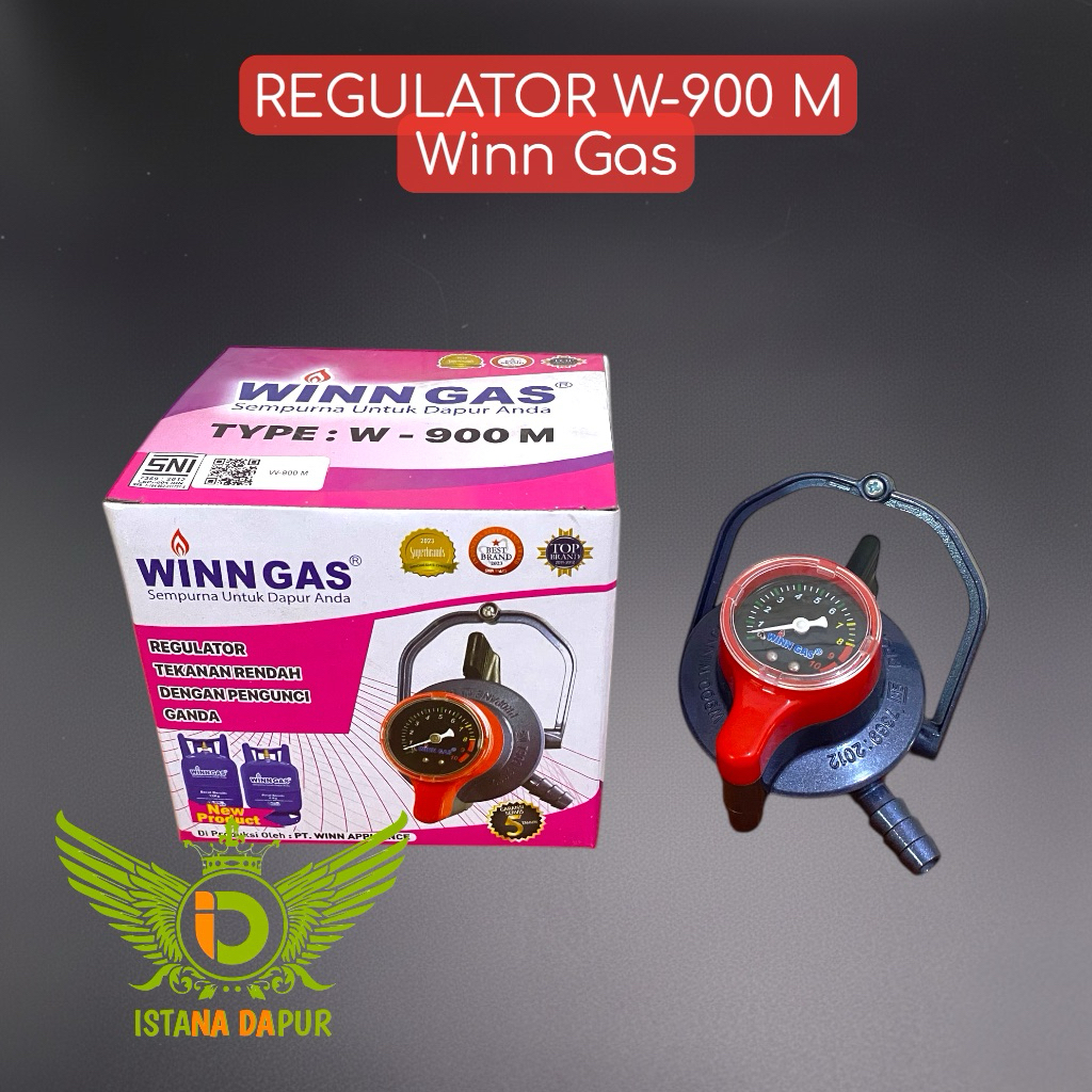 REGULATOR WINN GAS W-900 METER PENGUNCI GANDA