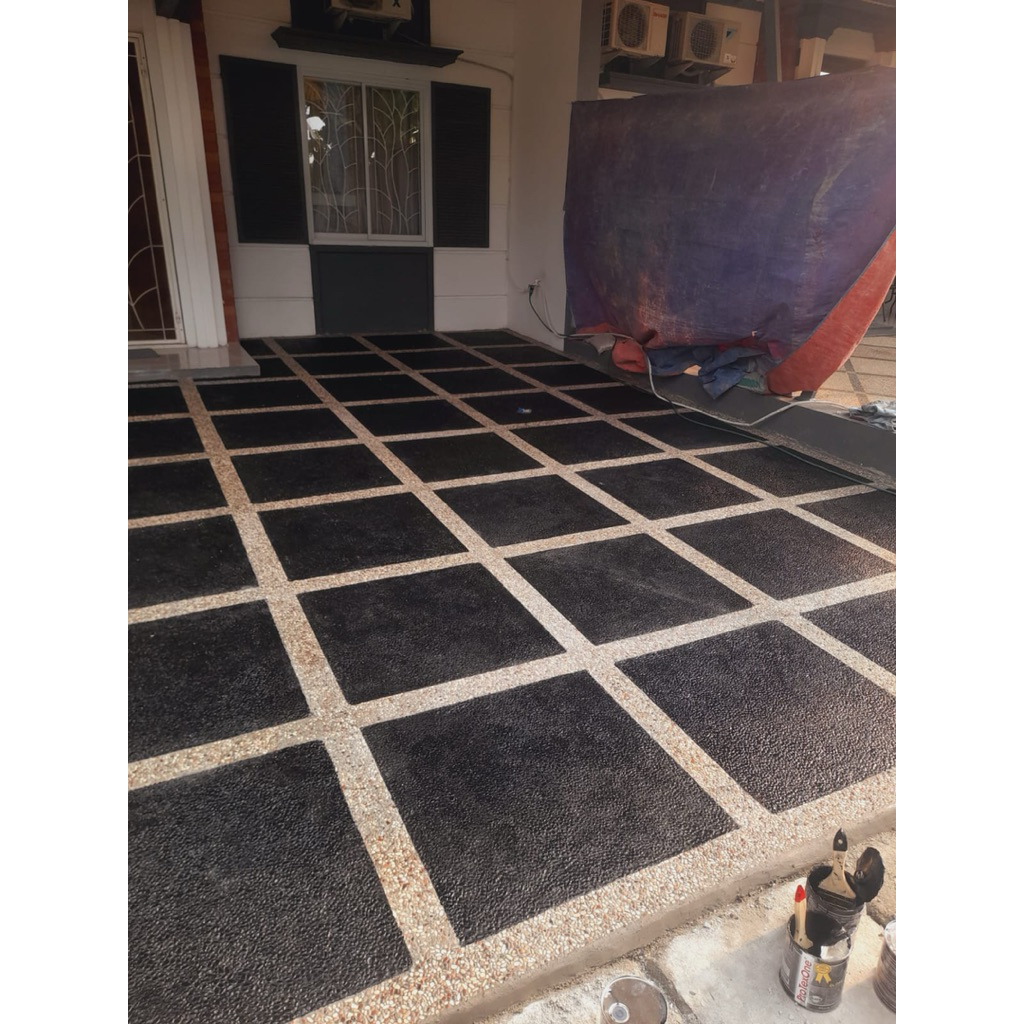 batu sikat lantai carport