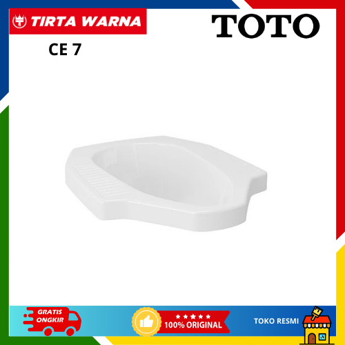 Kloset Jongkok TOTO CE7 Closet Wc Jongkok Keramik Putih Toilet