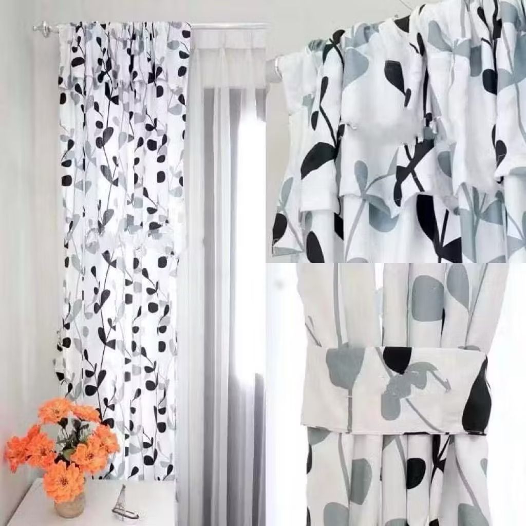 Gorden Serut Motif Gorden Serut Pintu/Jendela Ukuran 100x200