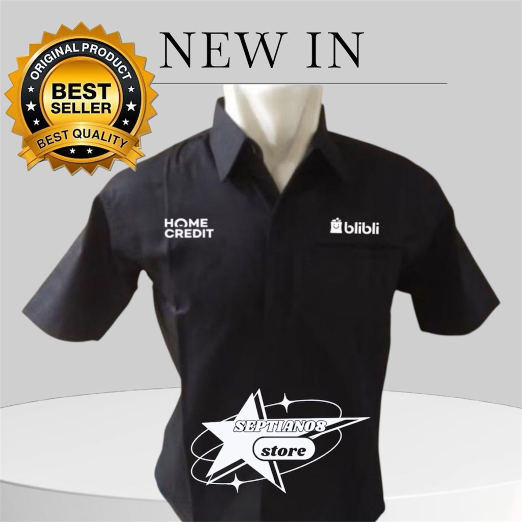kemeja home credit blibli terbaru hitam k1