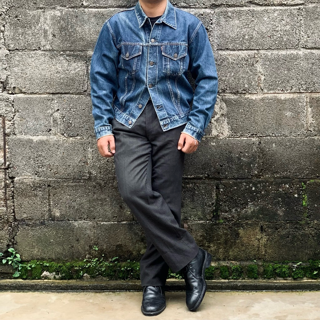 Sugar Cane Trucker Denim Jacket Type lll Pink Selvedge Line