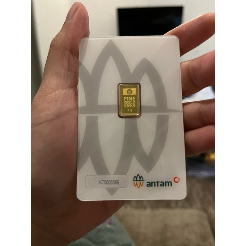 Emas Antam 1 Gram Press CertiEye Asli 99,99% Logam Mulia Original