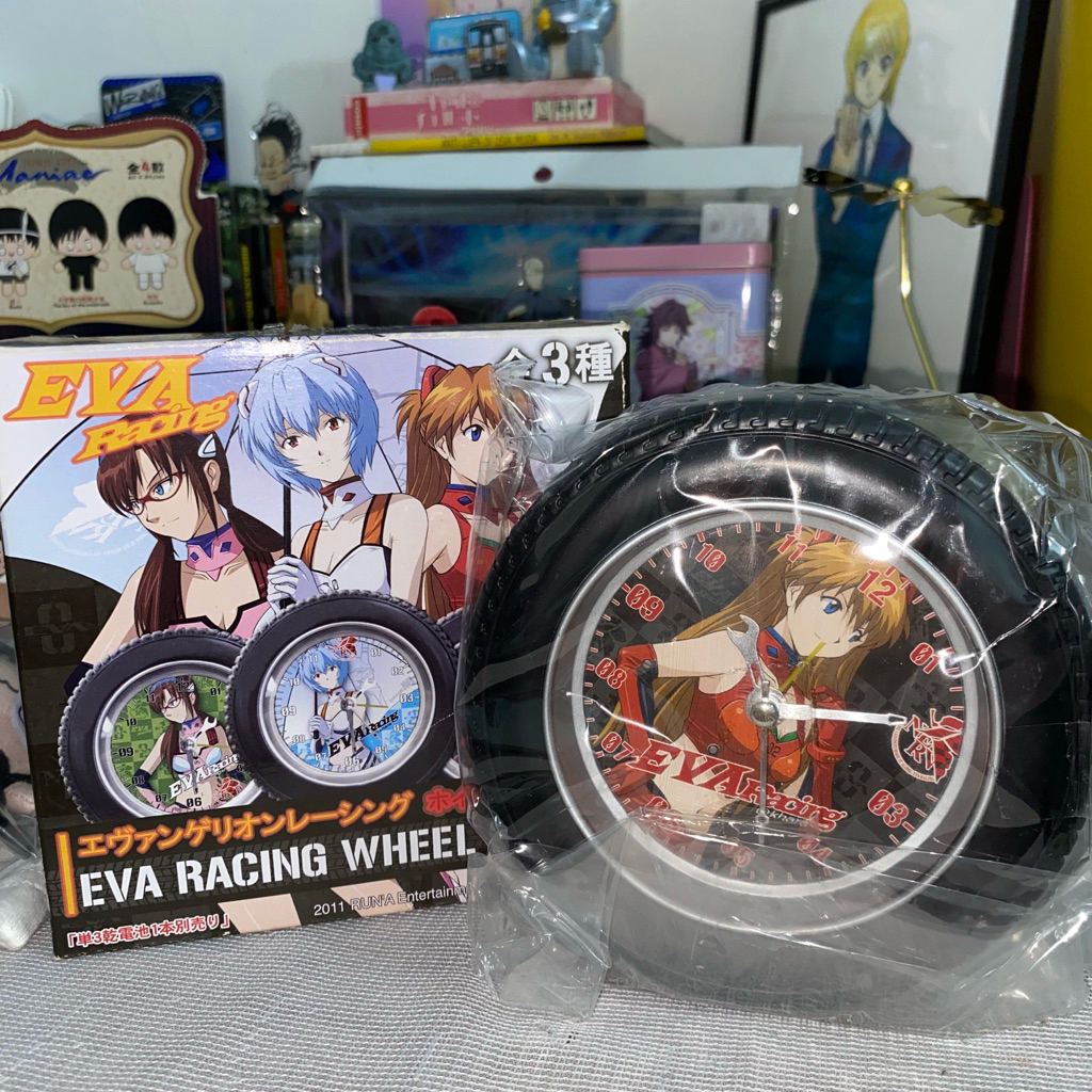 Eva Racing Evangelion Eva Racing Wheel Clock Evangelion Neon Genesis Asuka Ayanami Shinji Kaworu