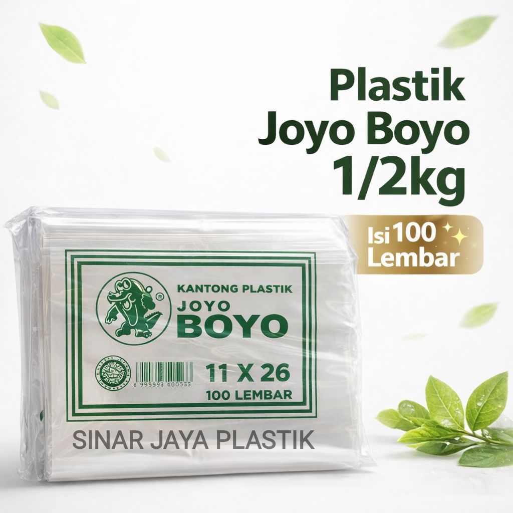 PLASTIK JOYO BOYO 1/2KG / PLASTIK JOYO BOYO HIJAU 11x26