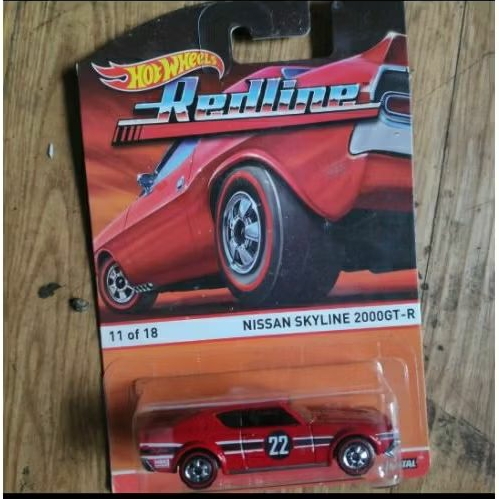 hot wheels redline Nissan skyline 2000 GT-R kenmeri red merah rare langka bkn r32 r33 r34 lbwk silho