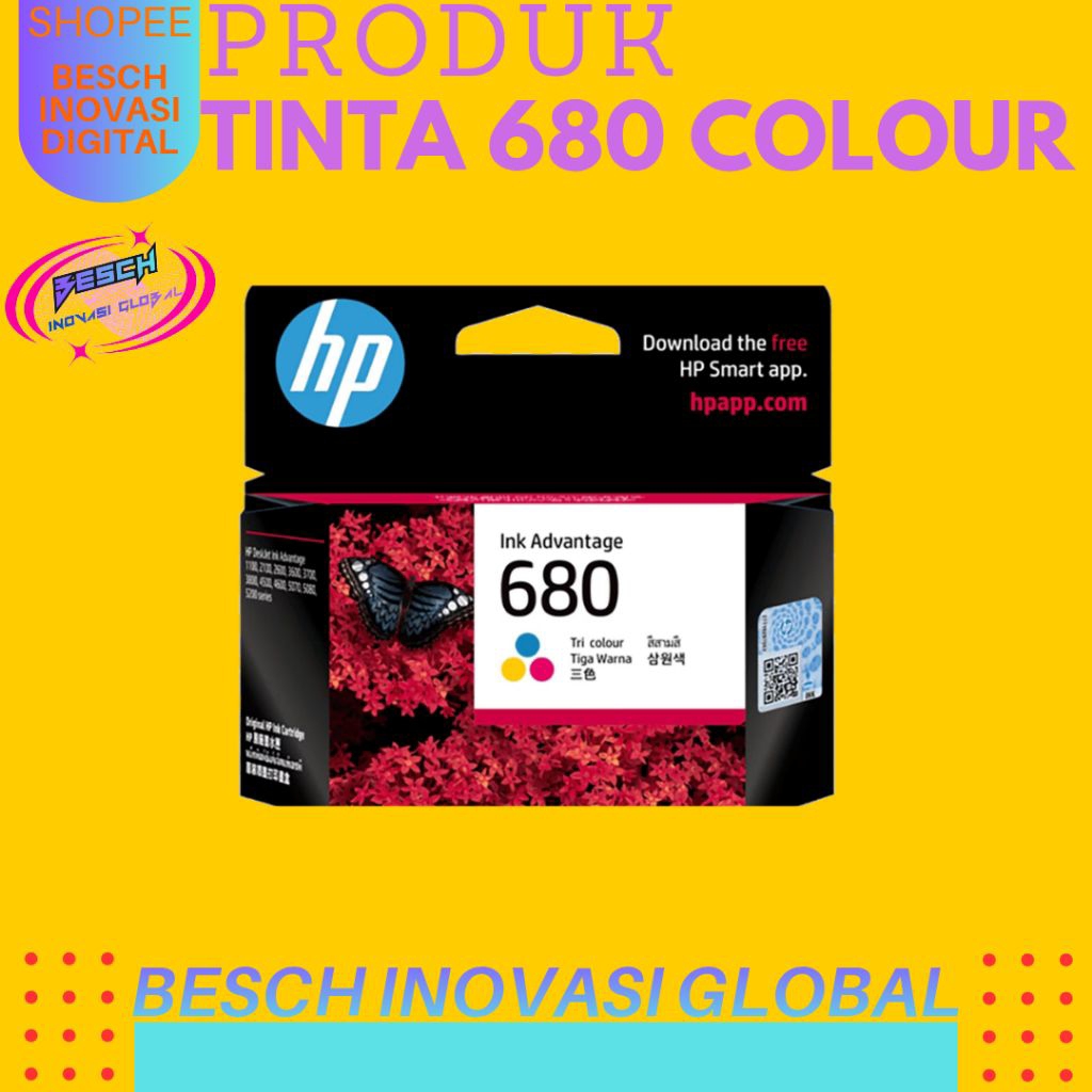 HP ink Tinta 680 Color HP 680 HP680c Original ink Advantage Cartridge