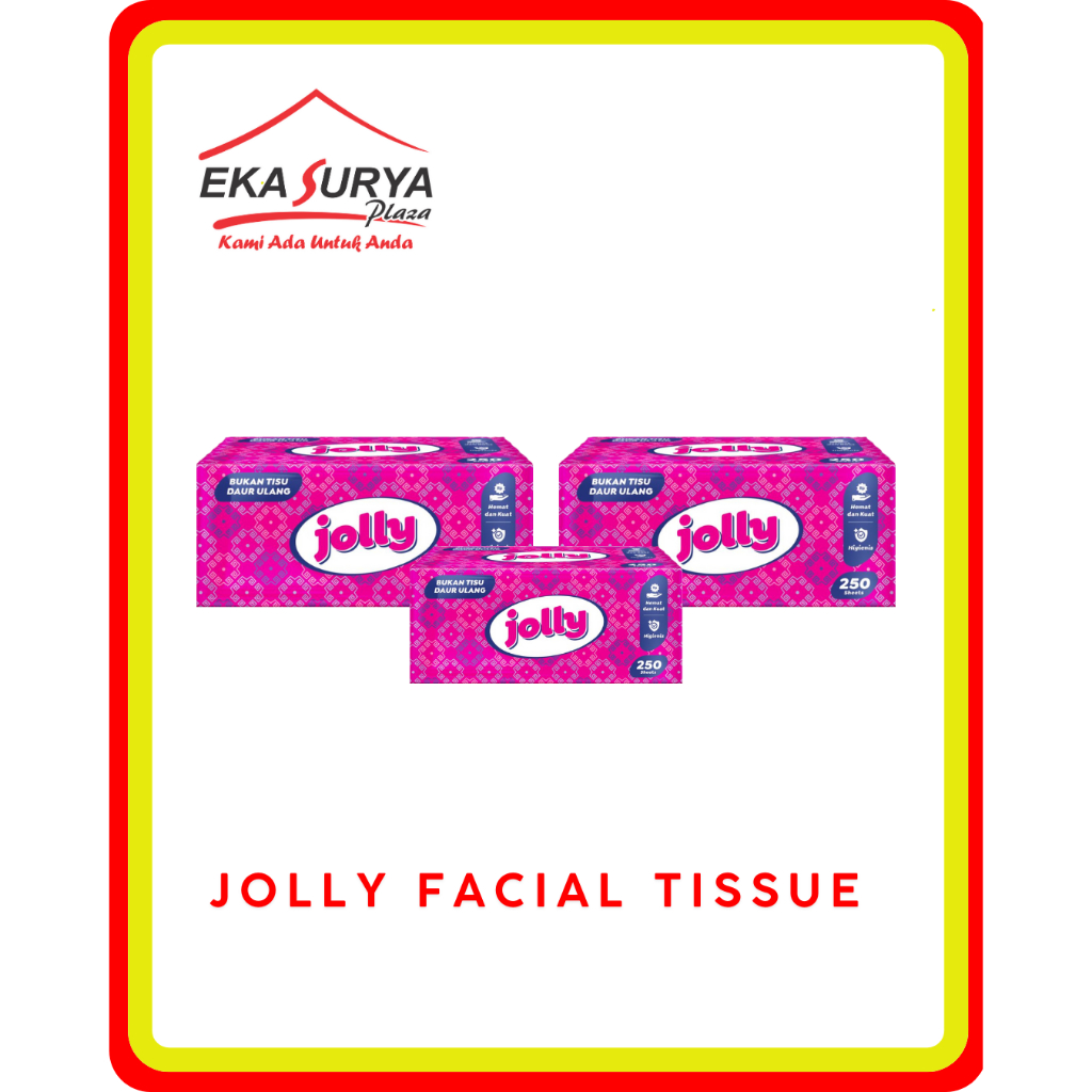 Tissue Jolly 250s Softpack - Tisu Wajah Jolly 250 Sheets 2 Ply - Grosir Tissue