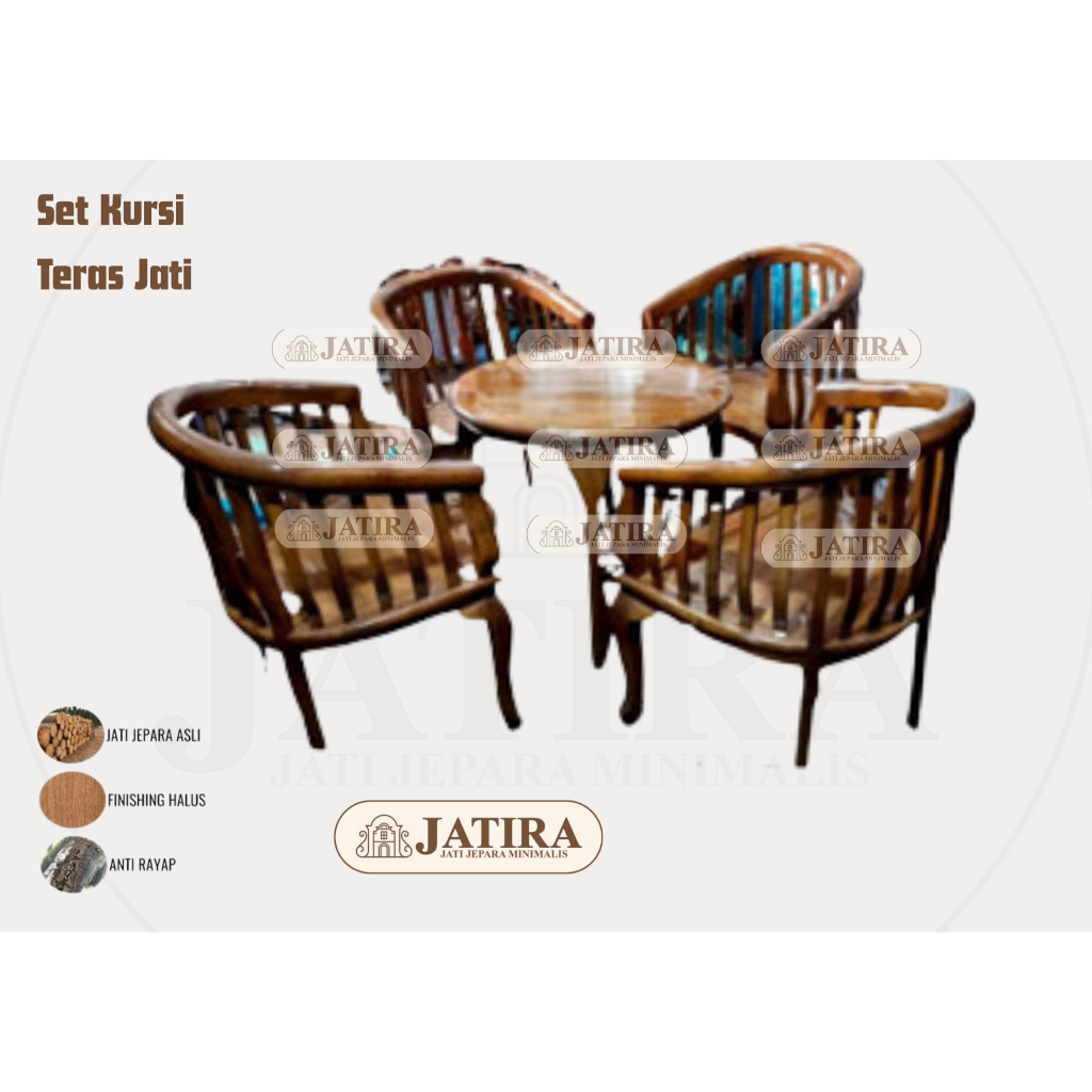 Set Kursi Teras Jati Minimalis | Kursi Teras Jati Asli Jepara Murah Palembang Minimalis