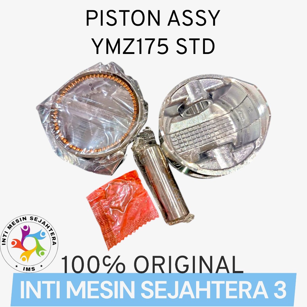 Piston Kit Assembly (Assy) Yamaha MZ175 Seher Set Yamaha MZ175 STD ORIGINAL